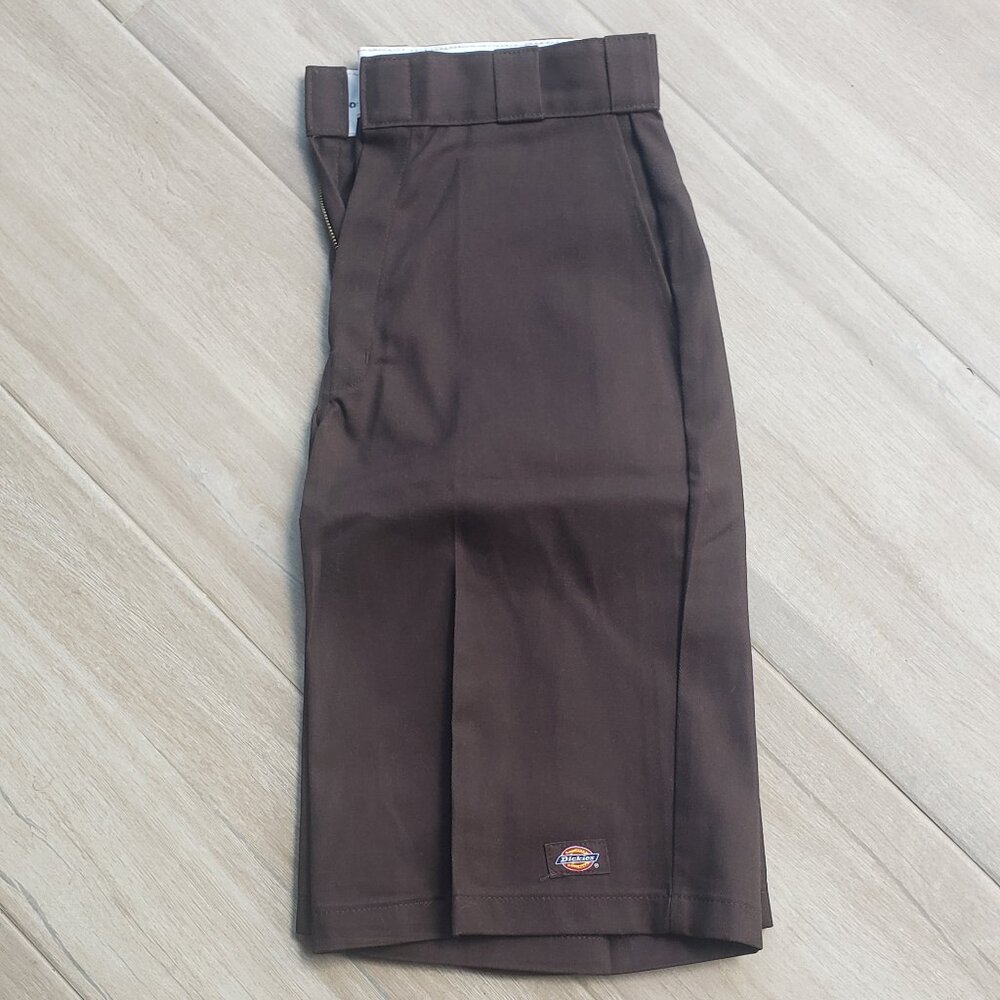 Dickies Men's Work School Short Brown 30" Waist 13" Inseam Loose Fit Cell Pocket